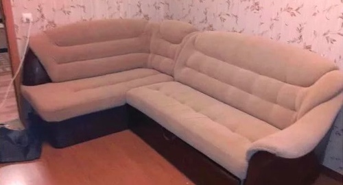 Перетяжка углового дивана. Спас-Деменск